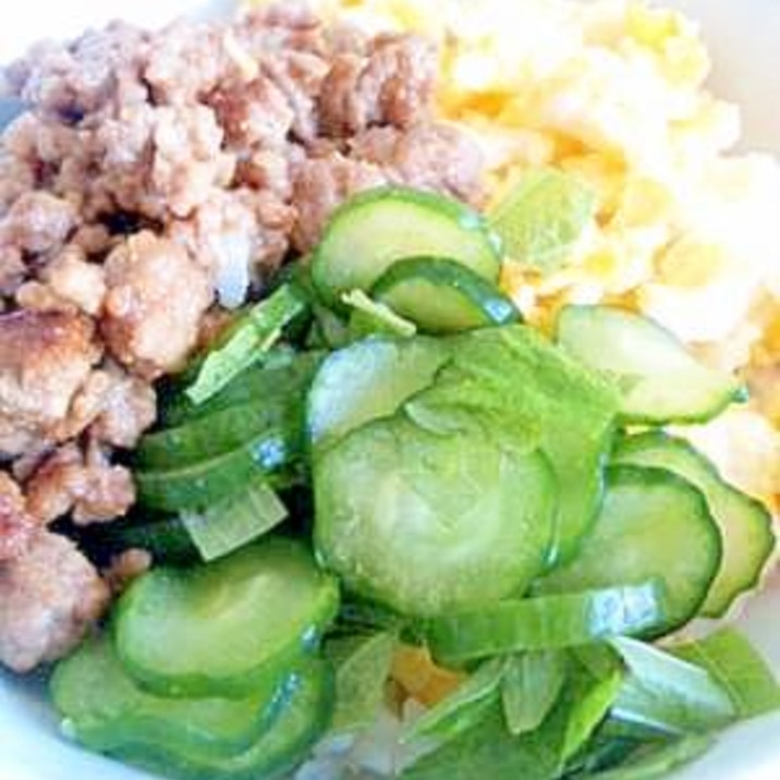 おいしい！ポン酢飯の三色丼